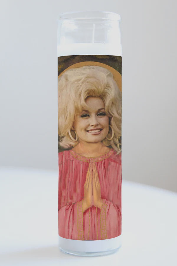 Dolly Parton Pink Robe - Illuminidol Candle