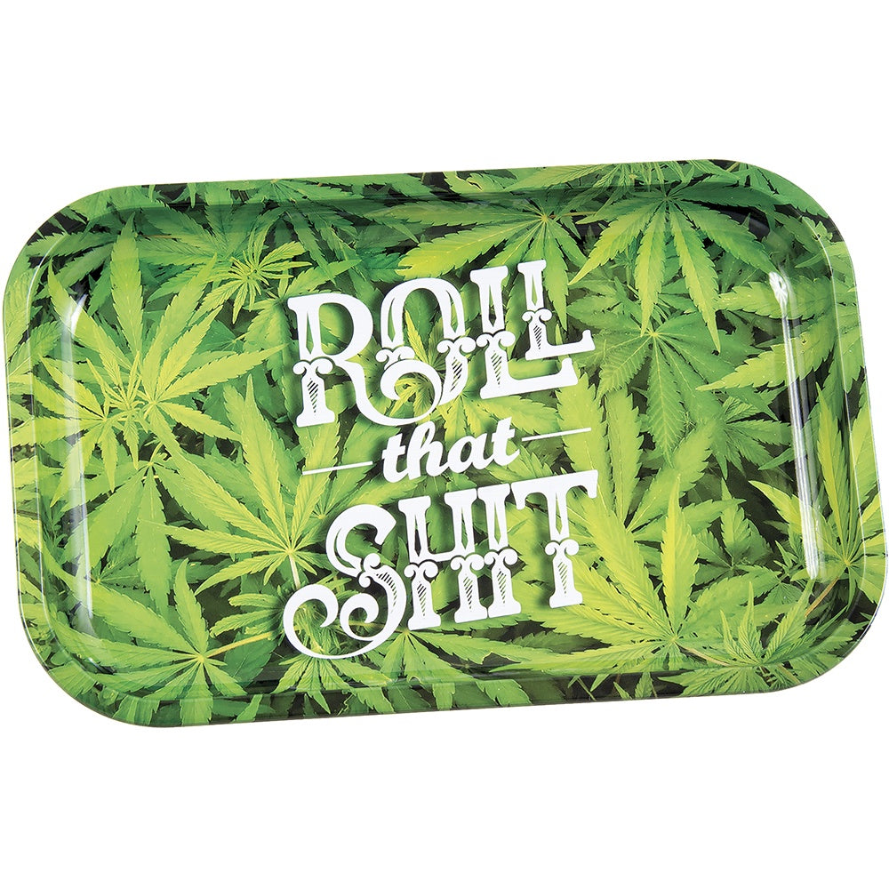Small Green Leaf Color Rolling Tray - FRT13