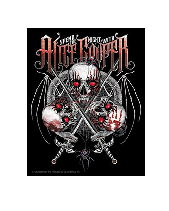 C&D - Alice Cooper Vampire Skull Sticker