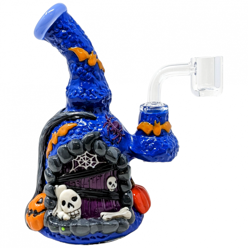 7" Creepy Canopy Cottage Halloween Water Pipe