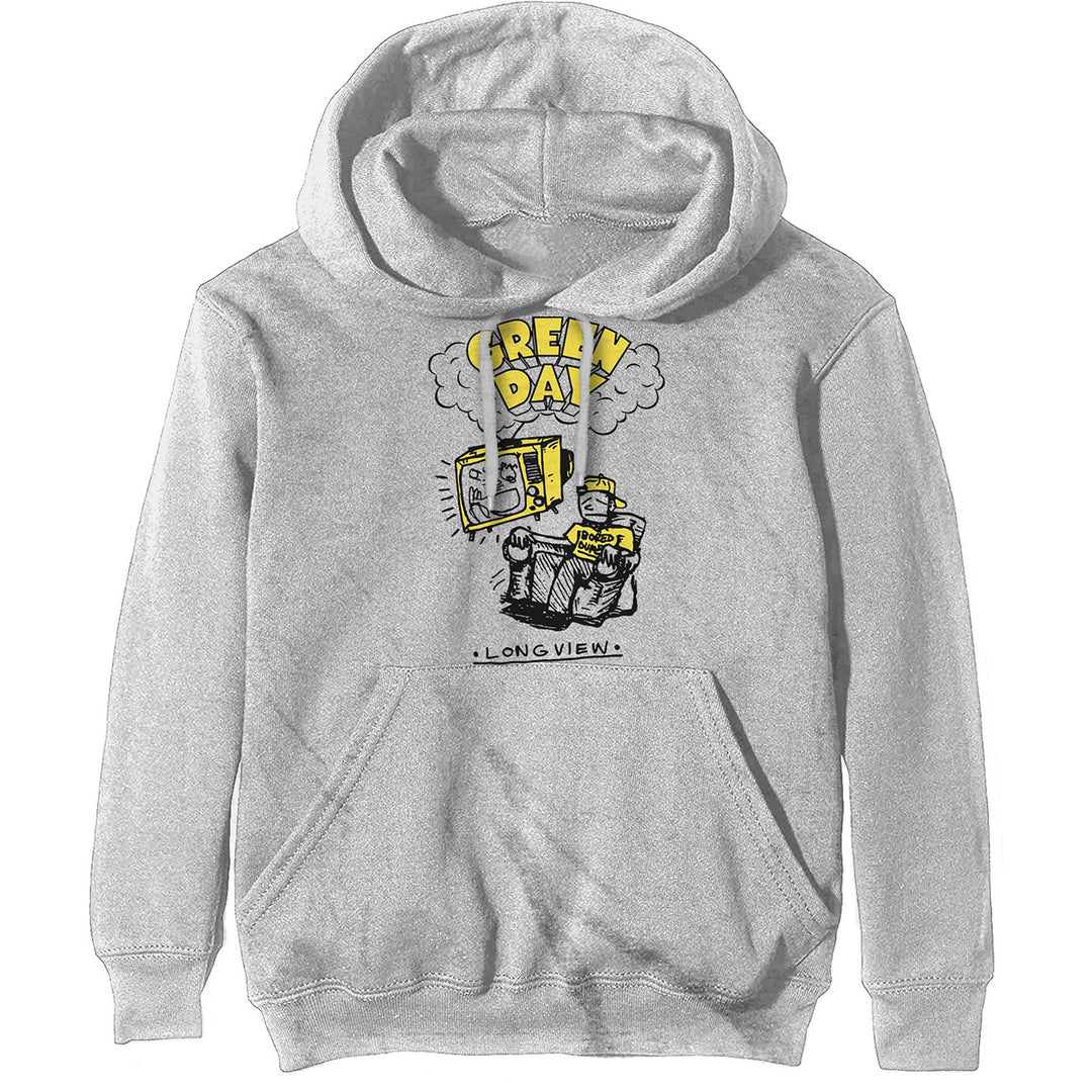 GREEN DAY UNISEX PULLOVER HOODIE: LONGVIEW DOODLE (RO)