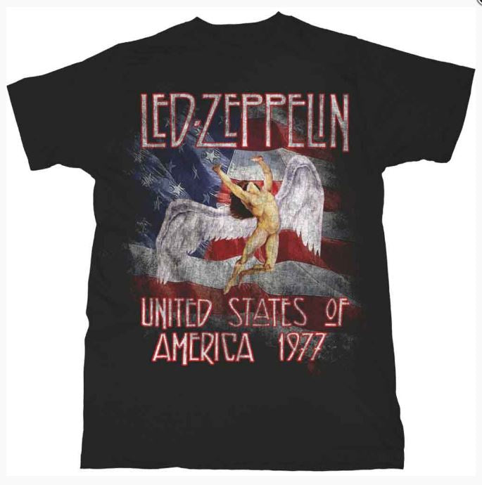Rock Off - Led Zeppelin "Stars N' Stripes USA 77" Unisex T-shirt