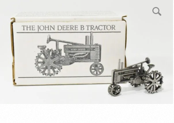 1/43 John Deere B Pewter Tractor #JDM-002
