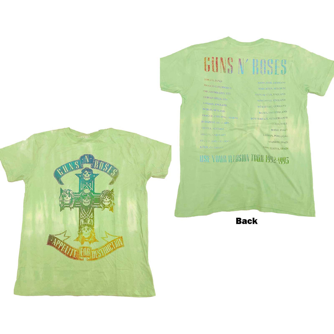 Guns N' Roses Unisex T-Shirt - Gradient Use Your Illusion Tour