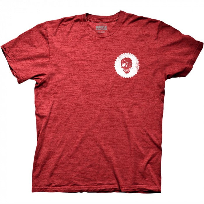 The Goonies Skull Badge Red Heather T-Shirt