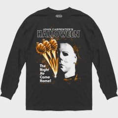 Halloween Half Face Long Sleeve Shirt