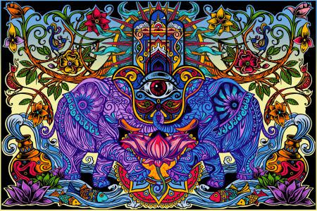 Indian Tapestry - Hamsa Dreams Tapestry