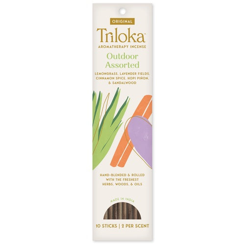 Triloka Outdoor Assorted Premium Incense 10pk