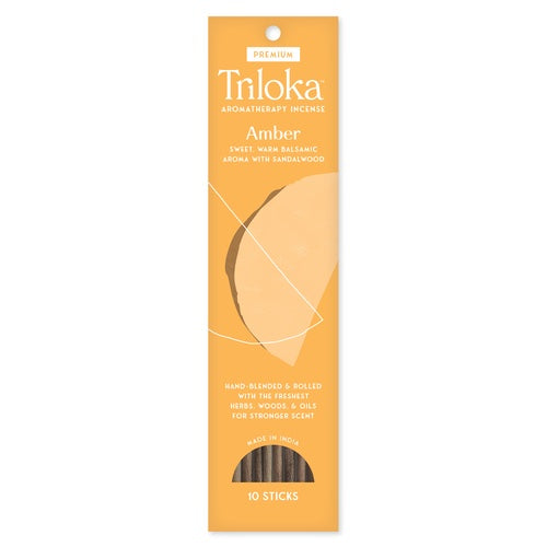 Triloka Amber Premium Incense 10ct.