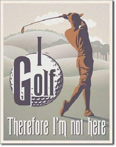 I Golf Tin Sign