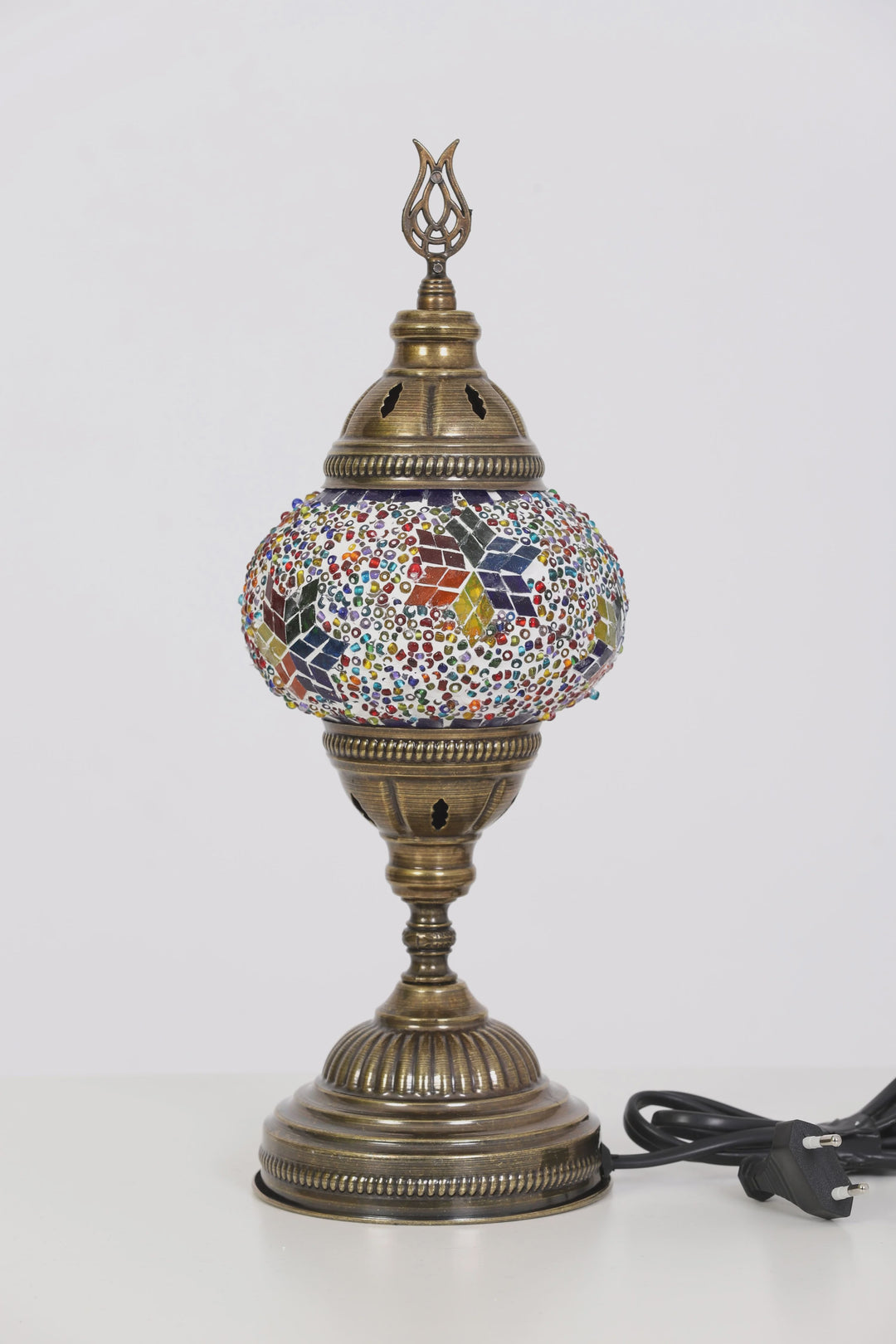 Turkish Lamp Multicolor Flowers