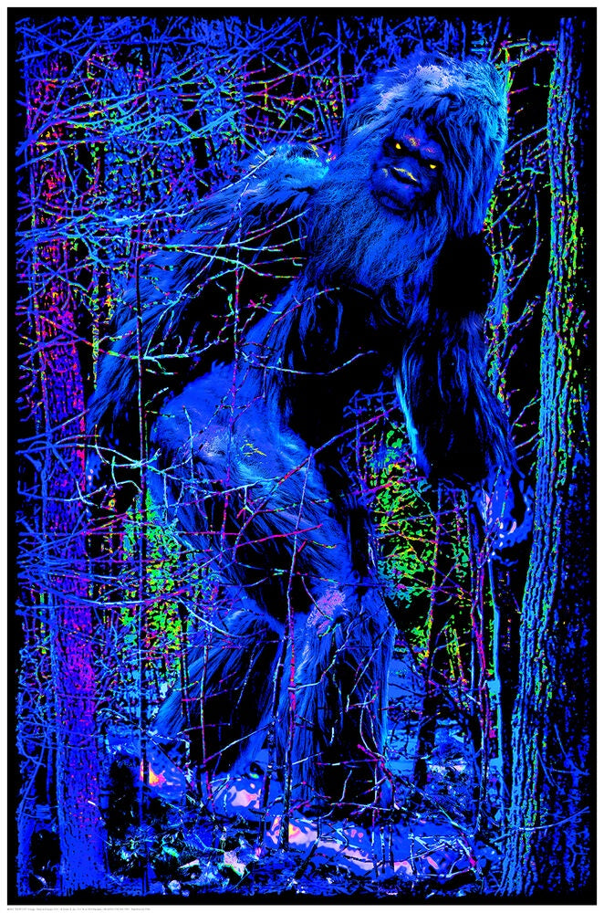 Bigfoot Blacklight Poster- BL1 C13