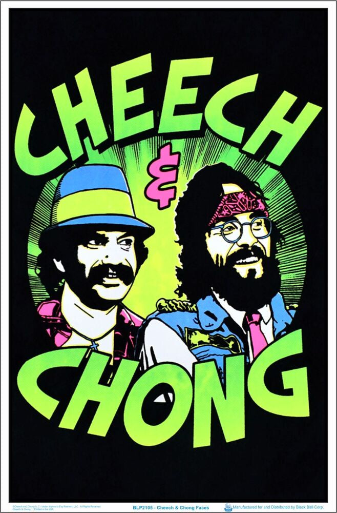 Cheech & Chong Flocked Blacklight Poster BL1C17