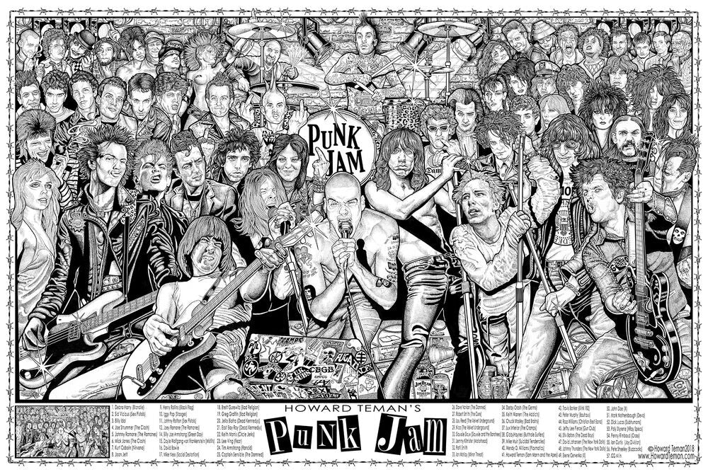 Howard Teman Punk Jam Poster