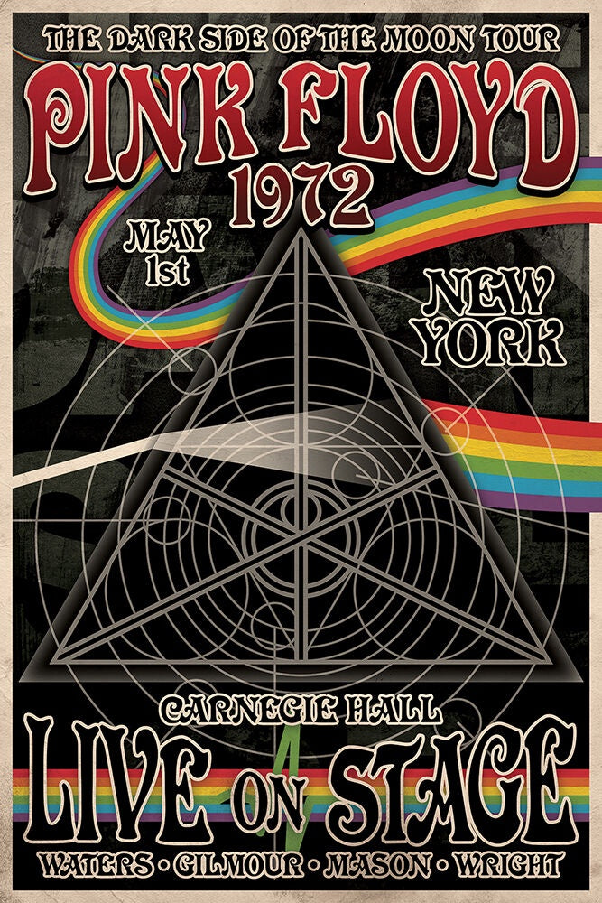 Pink Floyd Dark Side Tour Poster