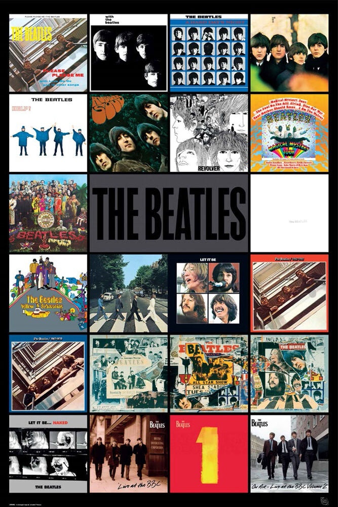 Beatles Albums Poster