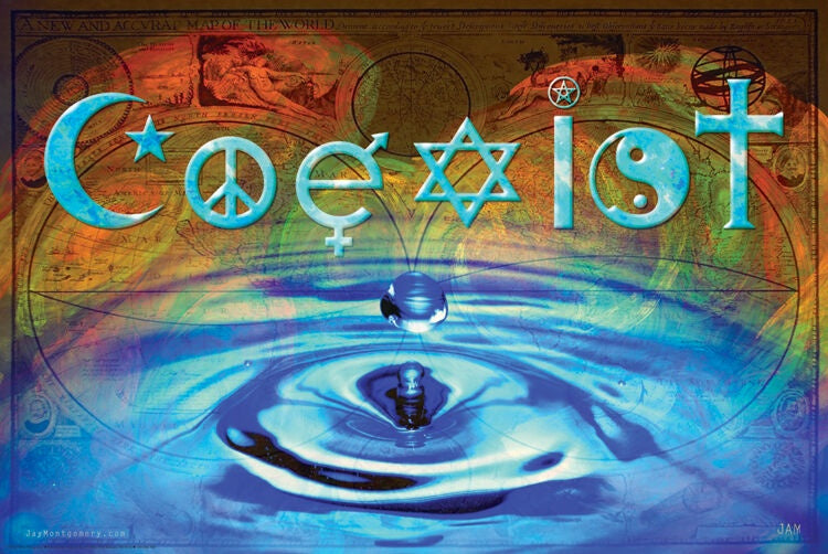 Coexist Waterdrop Poster
