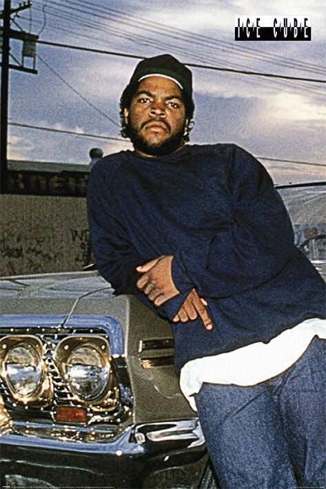 Ice Cube Leaning Impala Poster