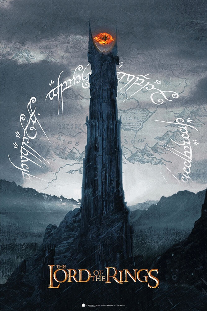 Lord of the Rings Sauron Tower Poster