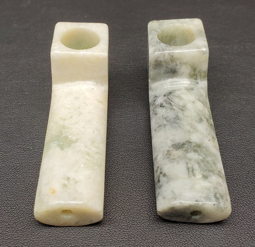 Jade Square End Stone Hand Pipe
