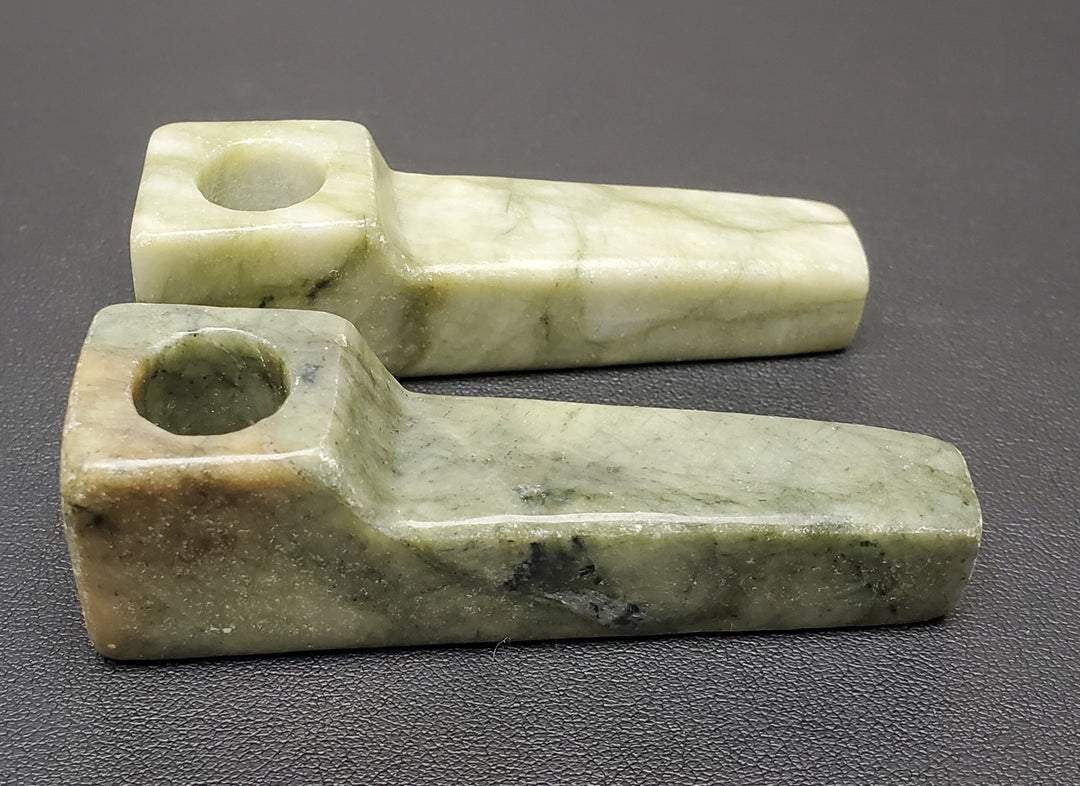 Jade Thick Square End Stone Pipe