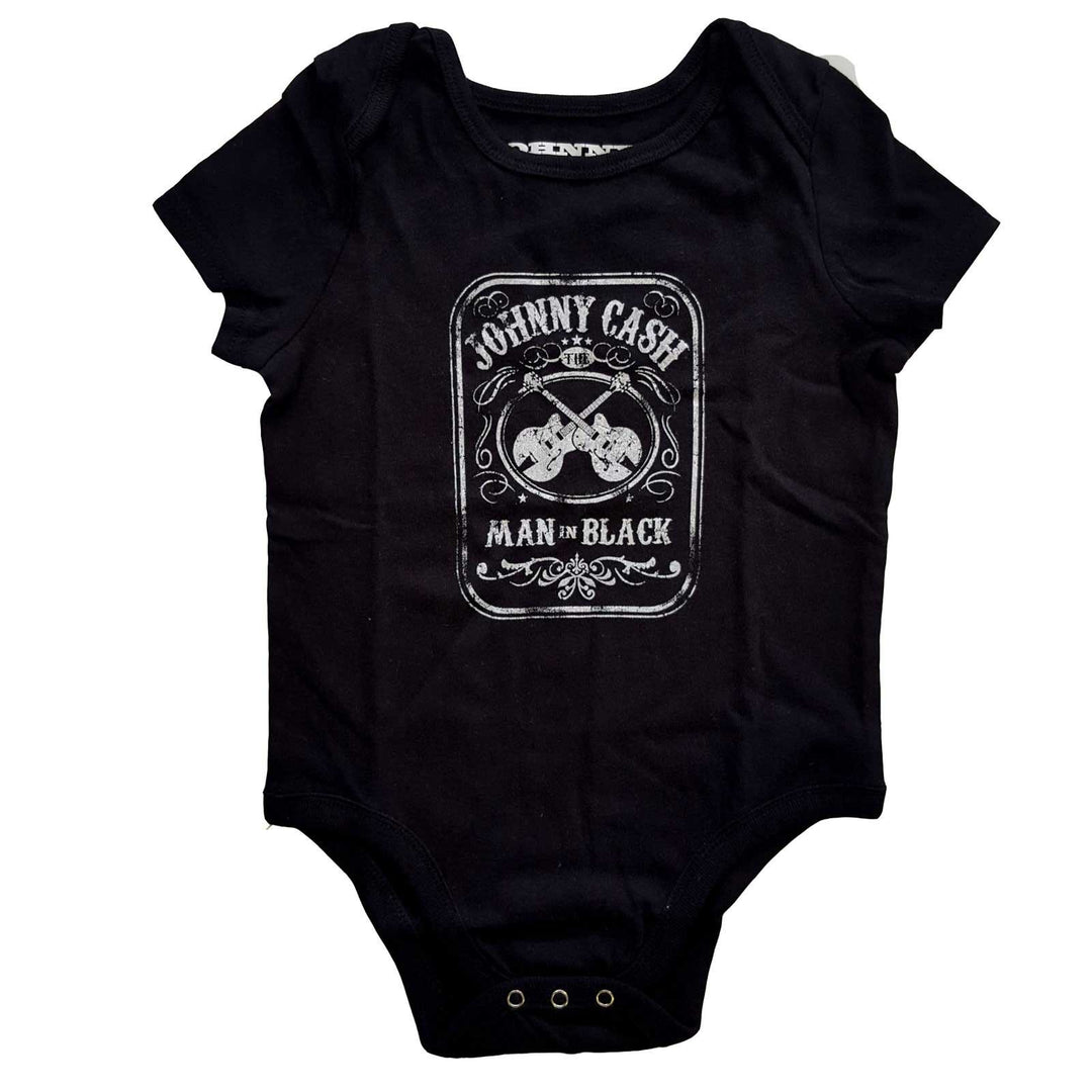 Johnny Cash "Man In Black" Baby Onesie