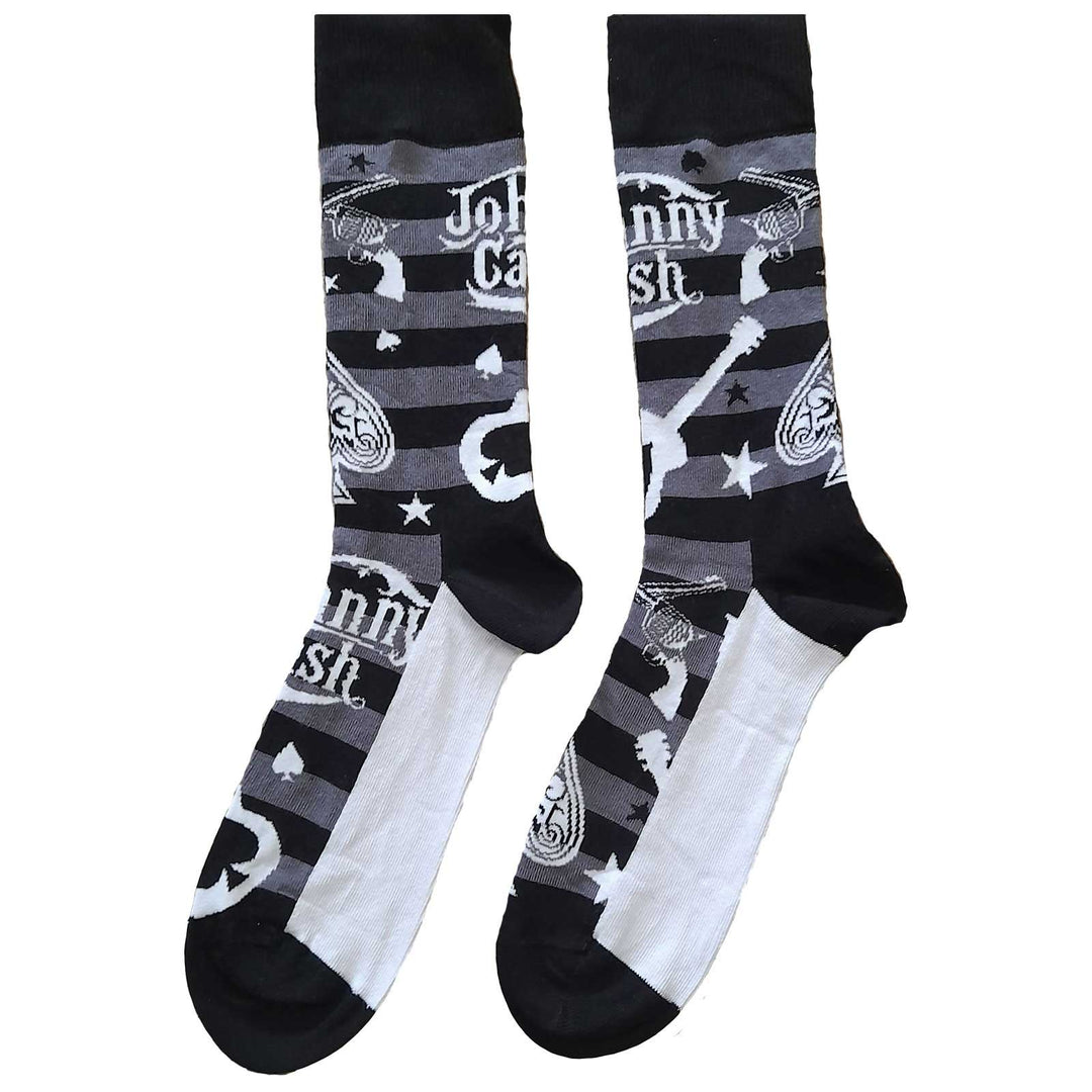 Johnny Cash Guitars n Guns Socks