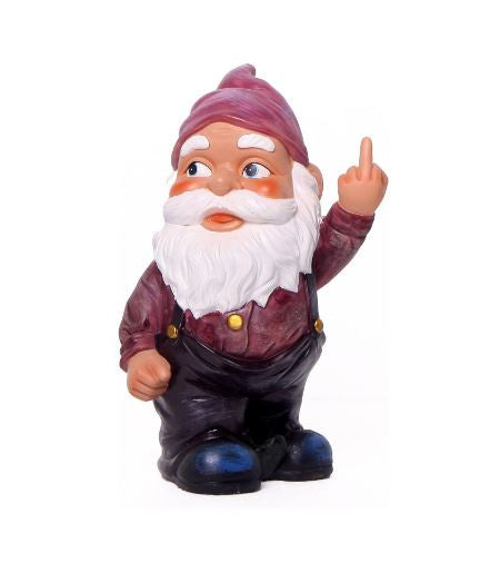 Funny Guy - Middle Finger Gnome Statue