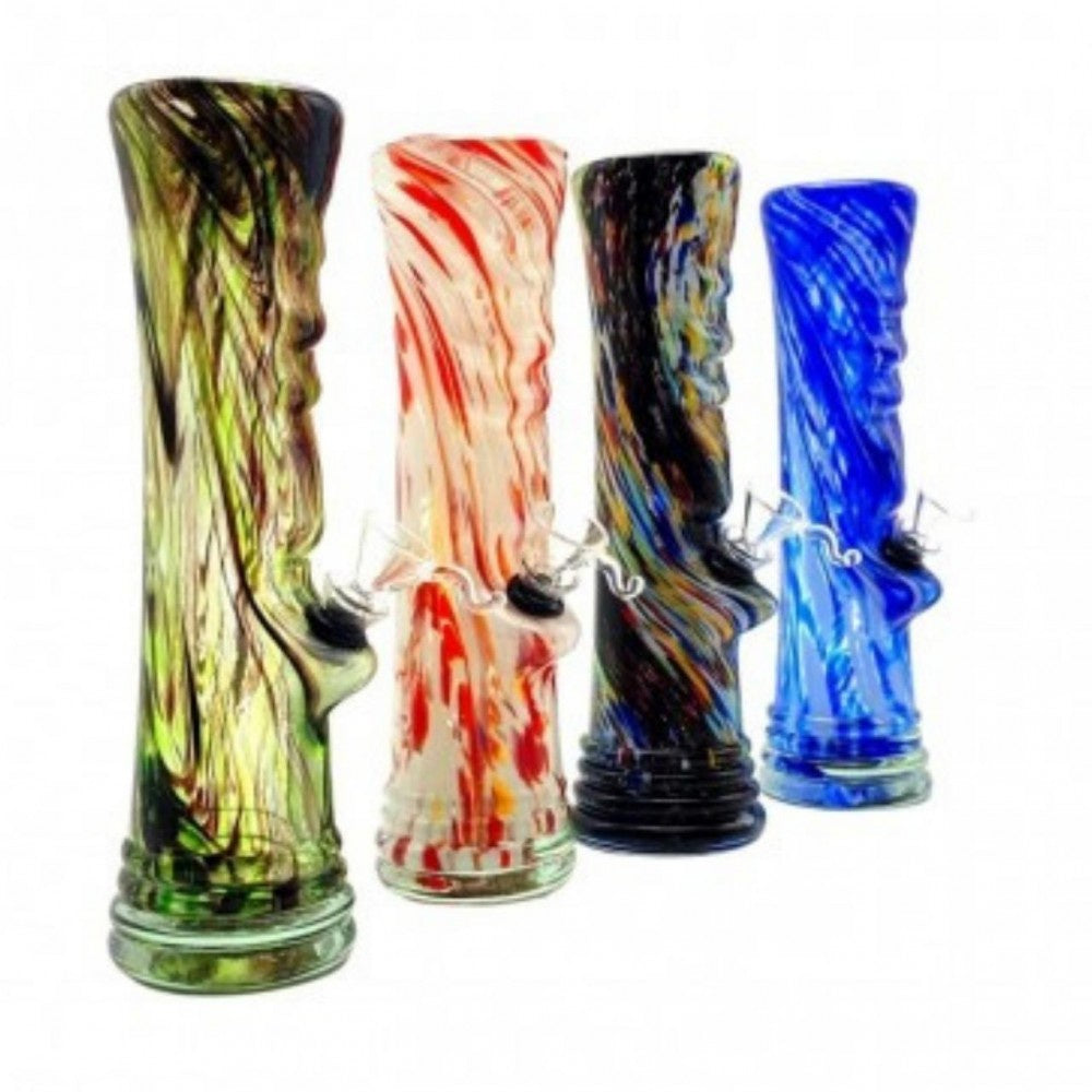 10" Finger Grip Soft Glass Water Pipe