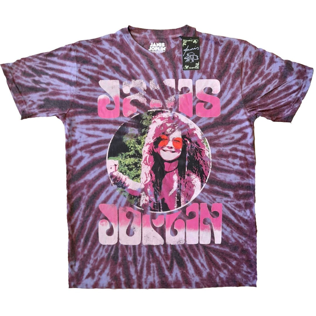 Janis Joplin Pink Shades Wash Collection T-Shirt