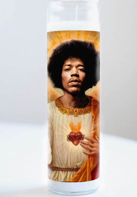 Jimi Hendrix - Illuminidol Candle