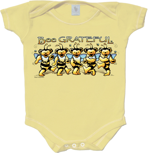 Grateful Dead Bee Grateful Infant Onesie