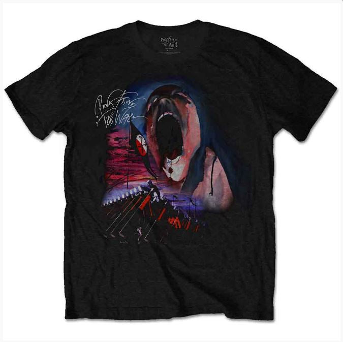 Rock Off - Pink Floyd 'The Wall Scream & Hammers' Unisex T-Shirt