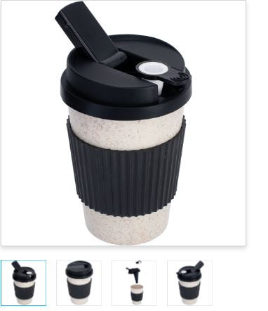 White Coffee Cup Discrete Water Pipe