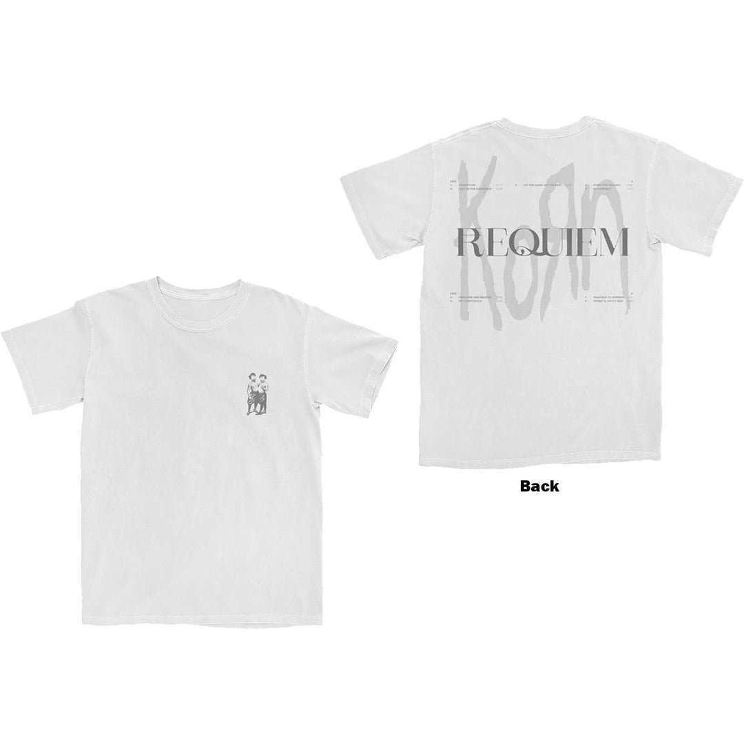 Rock Off - Korn 'Requiem' White Unisex T-Shirt