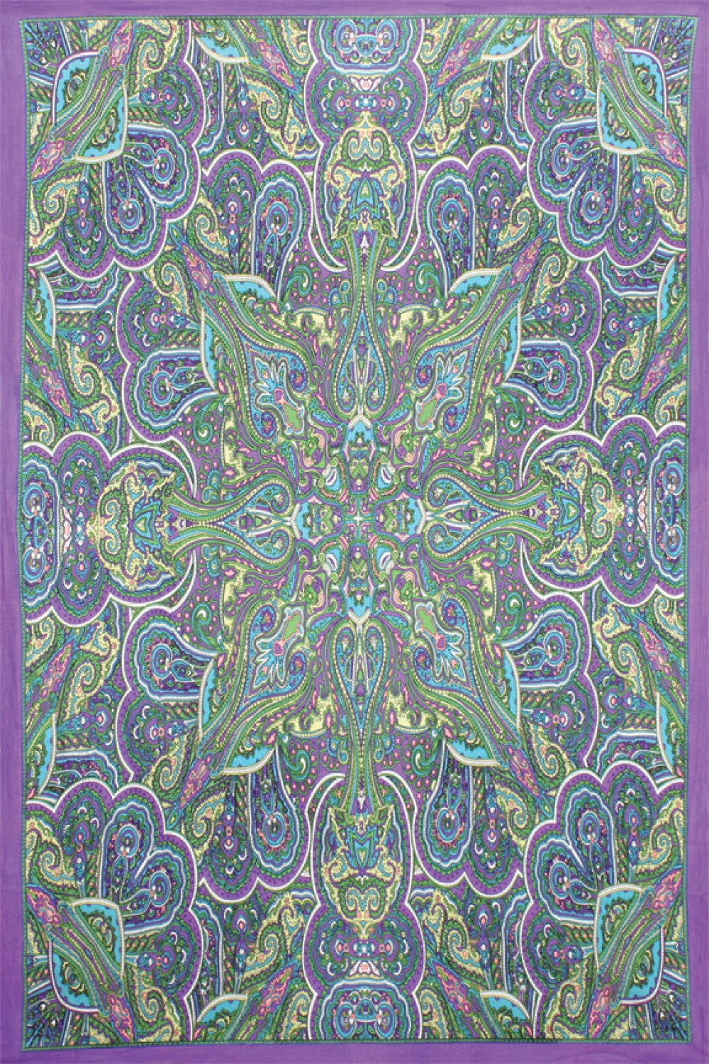 3D Kaleidoscope Paisley Tapestry