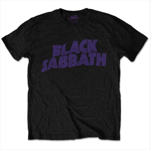 Rock Off - Black Sabbath 'Wavy Logo Vintage' Unisex T-Shirt