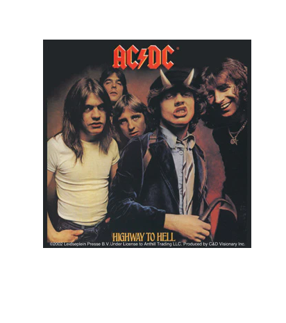 C&D - ACDC Highway to Hell Sticker