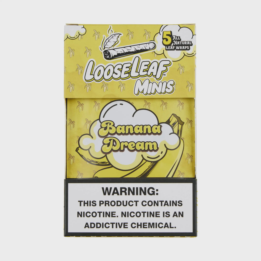 Loose Leaf Mini Banana Dream Cigar Wraps 5pk