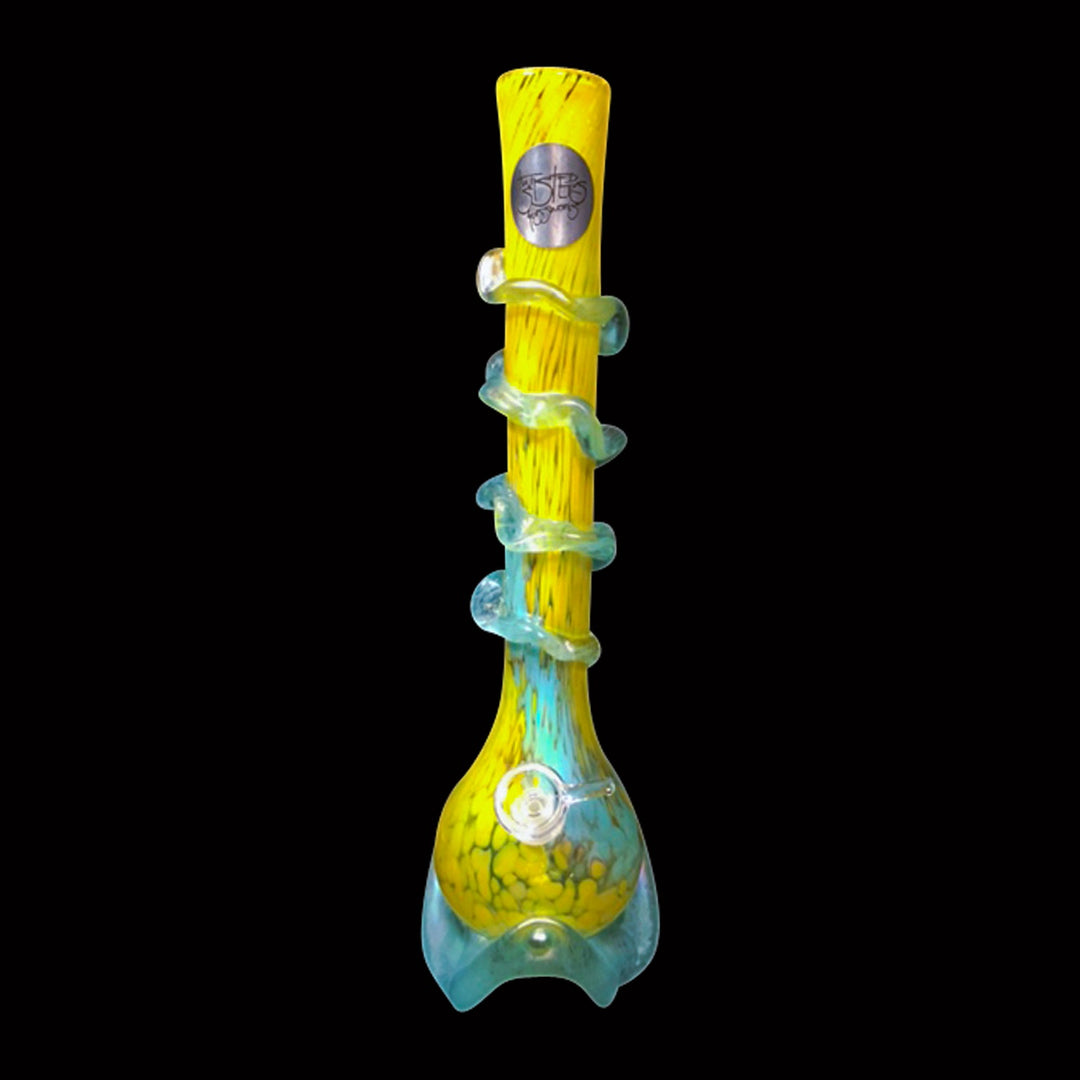 16" Vase Water Pipe w/Ruffle Wrap & Lily Pad