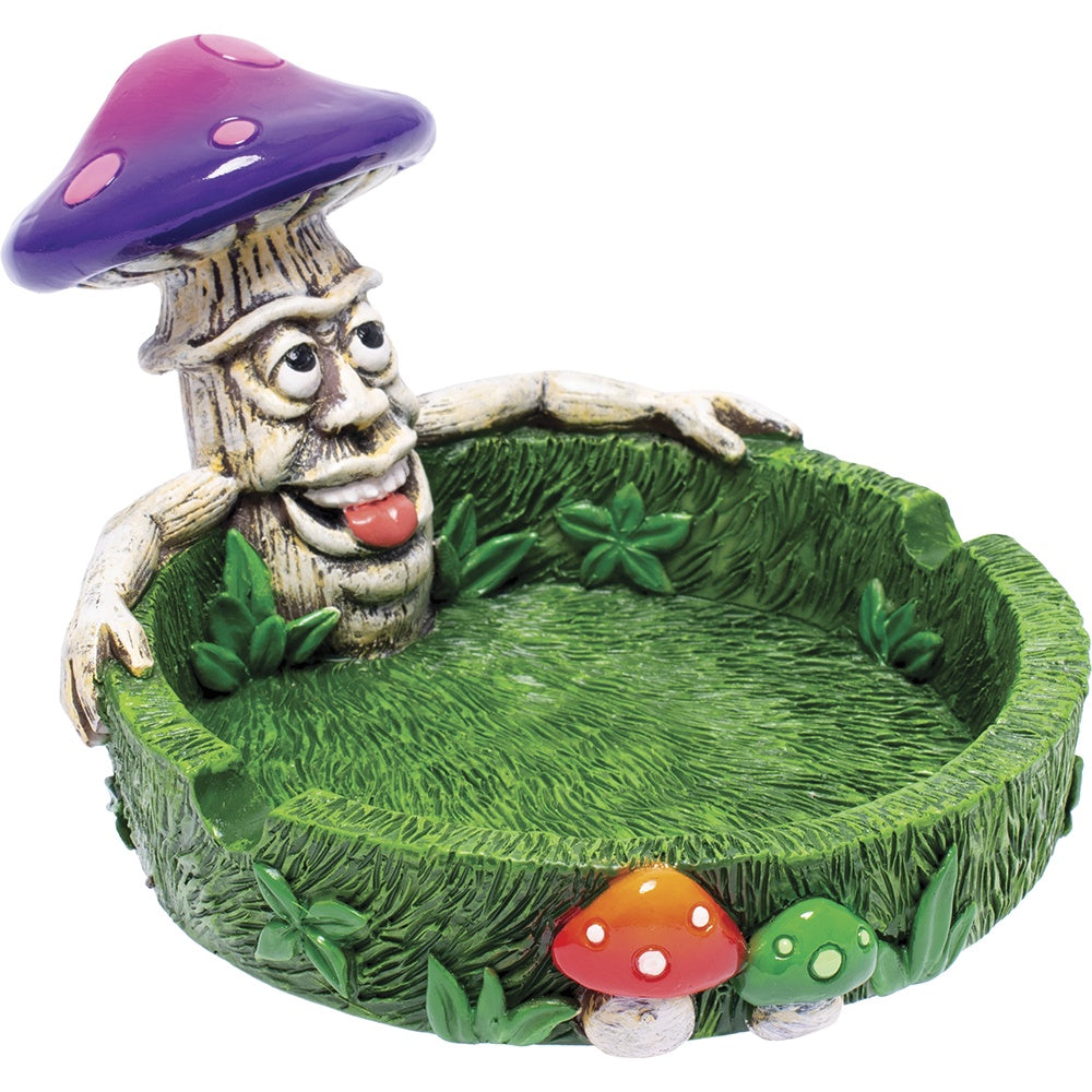3.5" Stoned Mushroom Polystone Ashtray