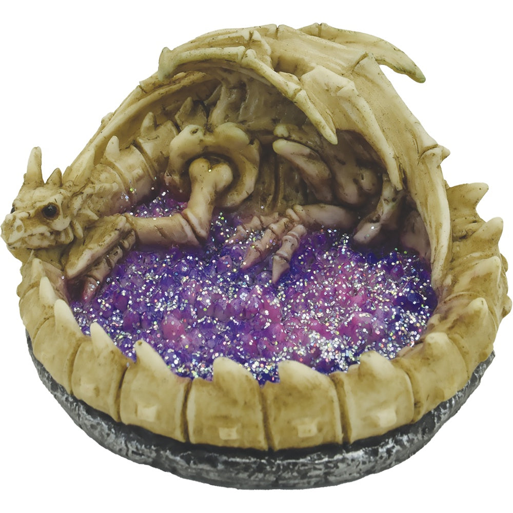 4.5" Bone Dragon Purple Glittering Ashtray - Fujima