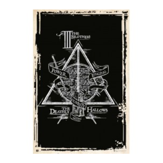 Harry Potter Deathly Hallows Symbol Poster