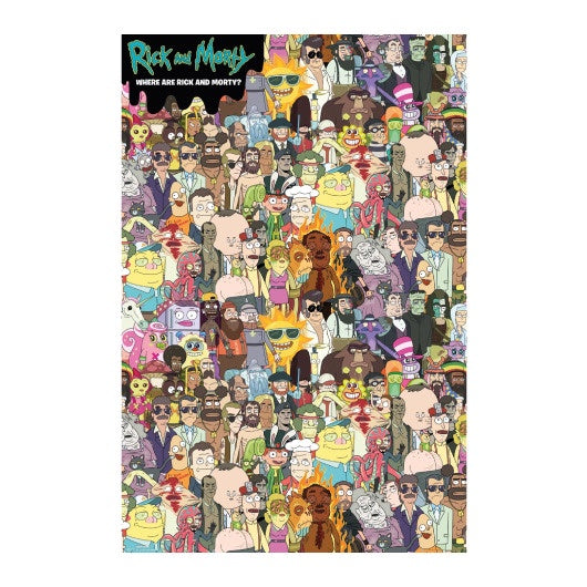 Rick And Morty "Where's Rick" Poster