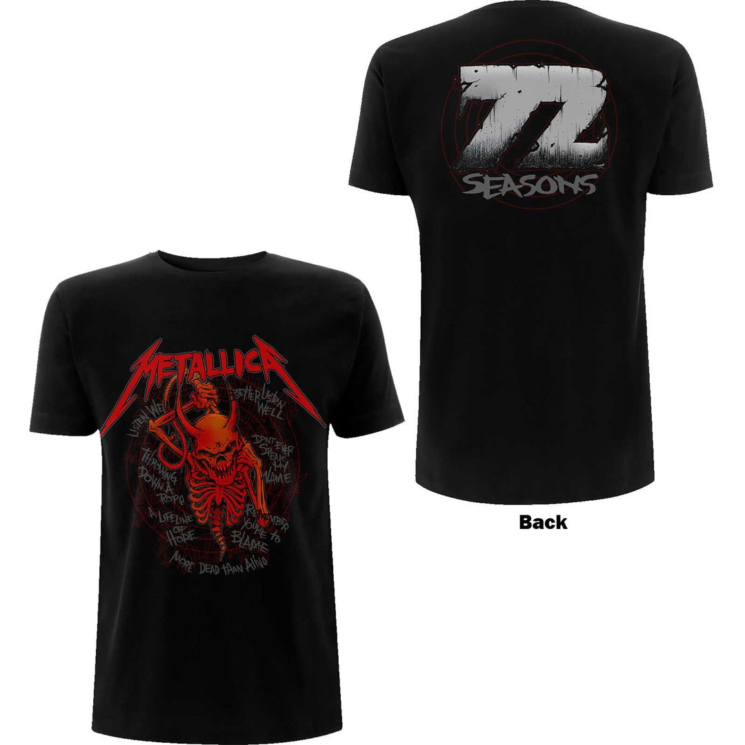 Metallica 'Skull Screaming Red 72 Seasons' Unisex T-Shirt