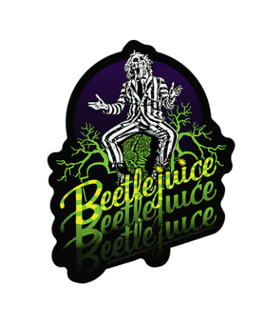 C&D - Beetlejuice 3 Times Sticker