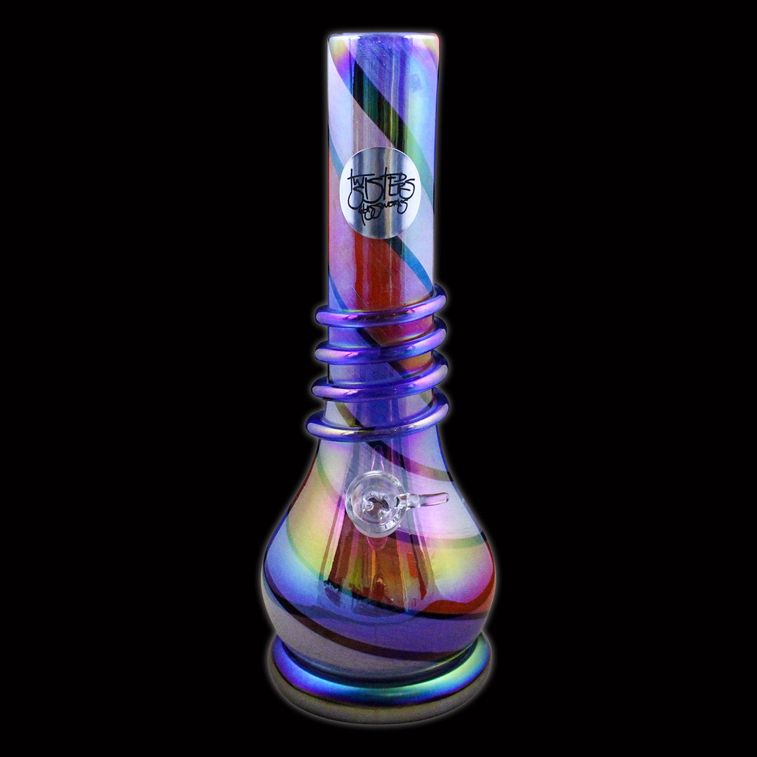 Twisted Sisters - 10" Soft Glass Water Pipe MT19