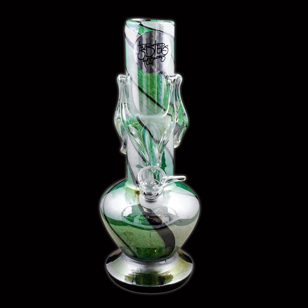 Twisted Sisters - 11" Soft Glass Water Pipe MT20