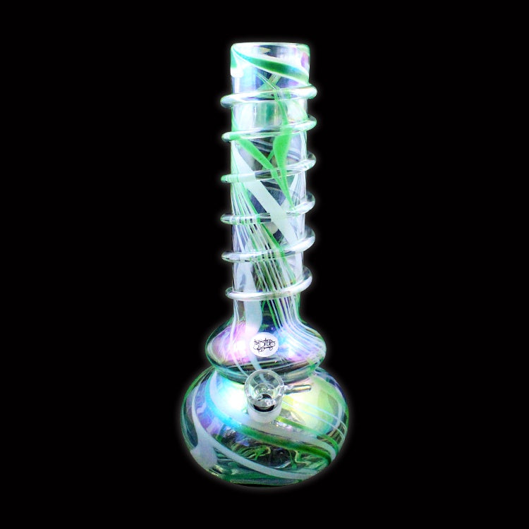 12" Double Bubble w/Thick Wrap Soft Glass Water Pipe
