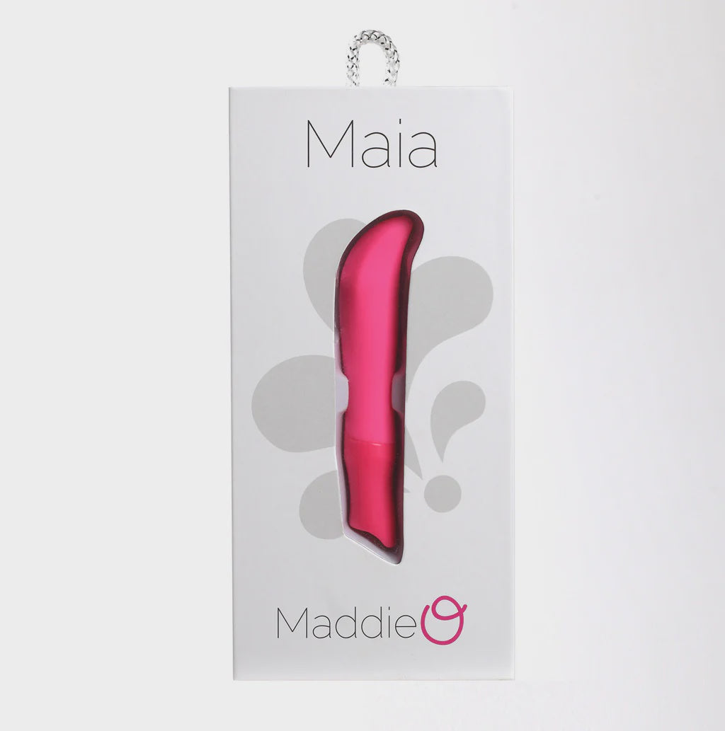 Maddie USB Rechargeable Silicone 10-Function G-Spot Bullet Vibrator Neon Pink